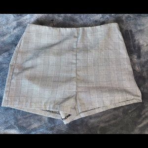 Forever21 plaid dress short shorts (gently worn)